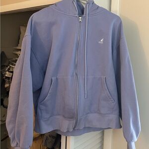 Kangol Lavender Zip-Up Hoodie